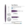 Ручка металлическая шариковая San Remo, софт-тач, 1.0 мм, фиолетовый