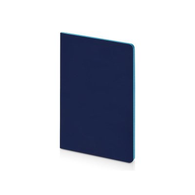Бизнес-тетрадь А5 Pragmatic Contrast, 40 листов в клетку, темно-синий с бирюзовым срезом