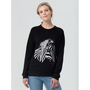 Толстовка женская «Арт-рокстар. Kiss Me», черная Толстовка женская «Арт-рокстар. Kiss Me», черная