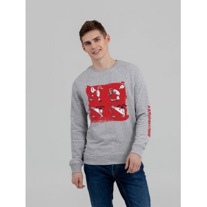 Толстовка «Яжопытный», серый меланж Толстовка «Яжопытный», серый меланж