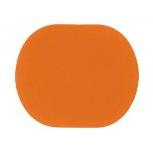ПАТЧ ОВАЛ soft-touch (оранжевый ) 6,0 х 5,0 см
