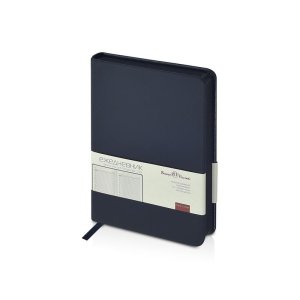 Ежедневник недатированный А6+ Megapolis Color, темно-синий navy