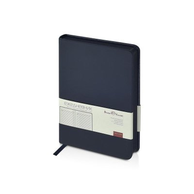 Ежедневник недатированный А6+ Megapolis Color, темно-синий navy