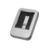 Коробка для флеш-карт с мини чипом Этан, серебристый