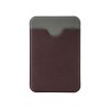 Чехол-картхолдер Favor на клеевой основе на телефон для пластиковых карт и и карт доступа, коричневый