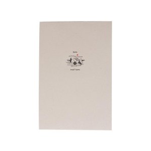 Блокнот А5 Adiantum из переработанного тростника, 80 листов, гибкая обложка, натуральный (тампопечать)