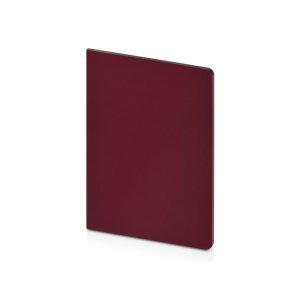 Бизнес-тетрадь А5 Pragmatic Contrast, 40 листов в клетку, бордовый с темно-серым срезом