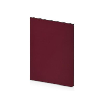 Бизнес-тетрадь А5 Pragmatic Contrast, 40 листов в клетку, бордовый с темно-серым срезом