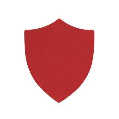 ПАТЧ ЩИТ soft-touch (красный) 6,6 х 5,5 см