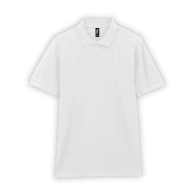 Футболка поло PREMIUM COTTON ADULT DOUBLE PIQUE, БЕЛЫЙ S