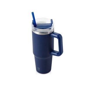 Термокружка KRANSTON с двойными стенками из переработанной нержавеющей стали, синий нейви
