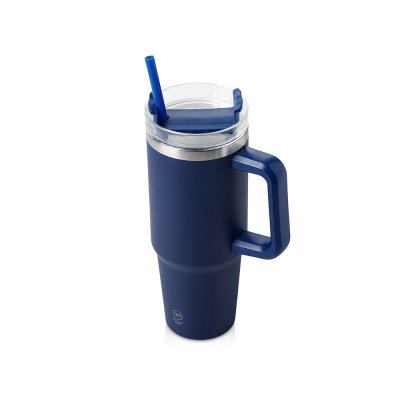 Термокружка KRANSTON с двойными стенками из переработанной нержавеющей стали, синий нейви