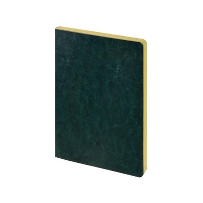 Ежедневник недатированный А5 Megapolis Nebraska Flex, зеленый с золотым обрезом