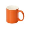 Матовая кружка Марко базовой формы, цветная снаружи, белая внутри, оранжевый Матовая кружка Марко базовой формы, цветная снаружи, белая внутри, оранжевый