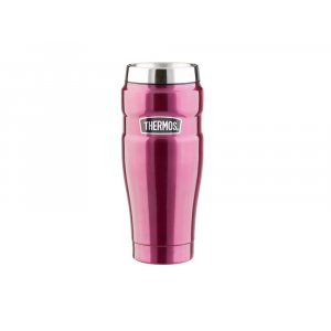 Кружка-термос со стальной колбой SK1005 Matte Raspberry leak proof Vacuum Travel Tumbler, 470ml., красный