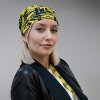 Образец снуд ссублимационной печатью и жаккардовым логотипом, 100% полиэстер, 32*25 см