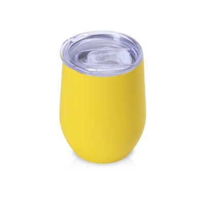 Термокружка Vacuum mug C1, soft touch, 370мл, желтый