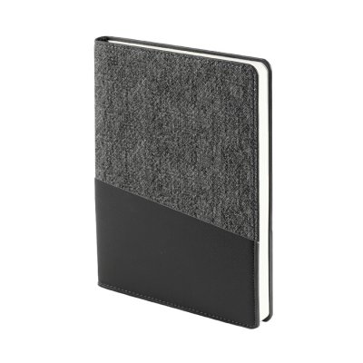 Ежедневник недатированный DENIM, серый, формат А5, блок в линейку