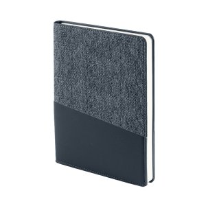 Ежедневник недатированный DENIM, синий, формат А5, блок в линейку