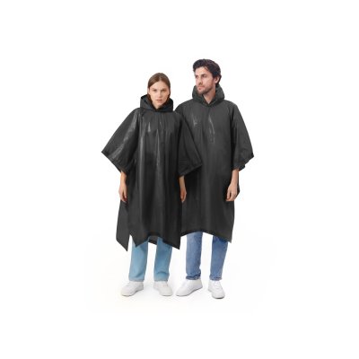 Пончо Hawaii c чехлом унисекс, черный