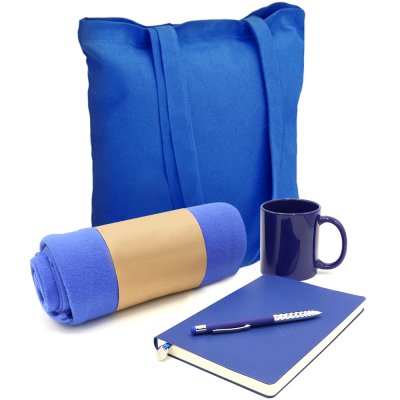 Подарочный набор Тепло и вдохновение, синий