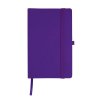 Бизнес-блокнот "Gracy", 130х210 мм, фиолет., кремовая бумага, гибкая обложка, в линейку, на резинке