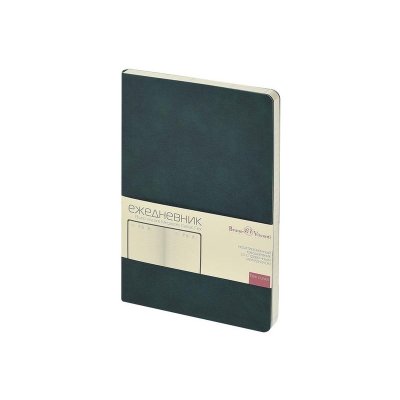 Ежедневник недатированный А5 Megapolis Classic Flex, темно-зеленый