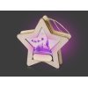 Подвеска с подсветкой, звезда