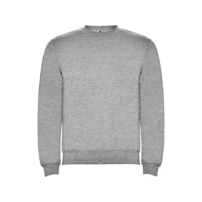 Свитшот с начесом Clasica унисекс, серый меланж