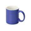 Матовая кружка Марко базовой формы, цветная снаружи, белая внутри, синий Матовая кружка Марко базовой формы, цветная снаружи, белая внутри, синий