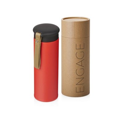 Вакуумный термос Engage, 450 мл, тубус, красный