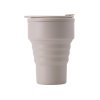 Силиконовый складной стакан GoCup, бежевый