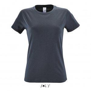 Фуфайка (футболка) REGENT женская,Тёмно-серый/графит S