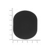 ПАТЧ ОВАЛ soft-touch (чёрный) 6,0 х 5,0 см