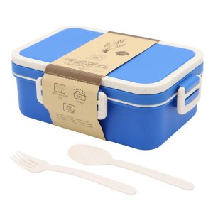 Ланчбокс (контейнер для еды) Inar из пшеничного волокна, синий. Ланчбокс (контейнер для еды) Inar из пшеничного волокна, синий.