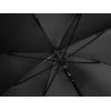 Зонт-трость Reviver с куполом из переработанного пластика, черный