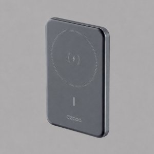Внешний АКБ NRG MageSafe Alum 5000 мА-ч, 15Вт QI, серый, Deppa