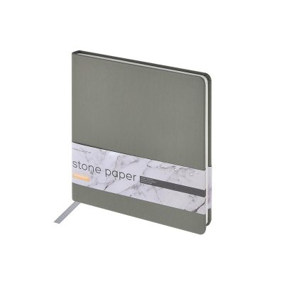 Еженедельник с каменной бумагой А5+ Carrara, серый