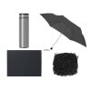 Подарочный набор с зонтом и термосом, серый Подарочный набор с зонтом и термосом, серый