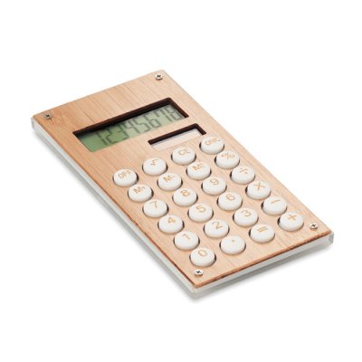 Калькулятор 8-разрядный бамбук, CALCUBAM