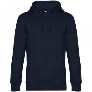 Толстовка с капюшоном унисекс King, темно-синяя