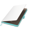 Ежедневник Arctic недатированный, белый/бирюзовый
