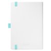 Ежедневник Arctic недатированный, белый/бирюзовый