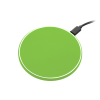 Беспроводное зарядное устройство с подсветкой 15W Auris, салатовое