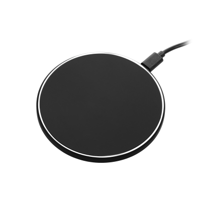 Беспроводное зарядное устройство с подсветкой 15W Auris, черное