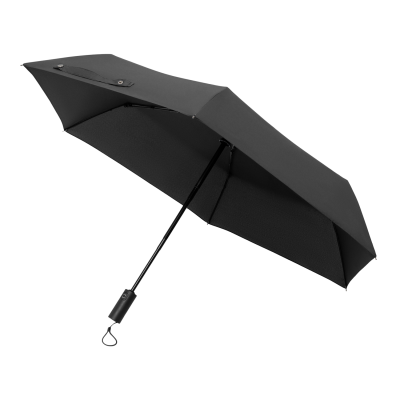 Зонт складной Filton, черный (с функцией Safety System)