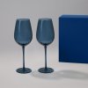 Подарочный набор 2 бокала для вина Toscana в синей коробке