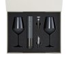 Подарочный набор 2 бокала для вина Sapphire + набор для вина с электрическим штопором Sacramento, в серой коробке