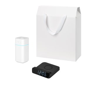 Подарочный набор Cloud NEO, Rigel, черный (увлажнитель воздуха, зарядное устройство)