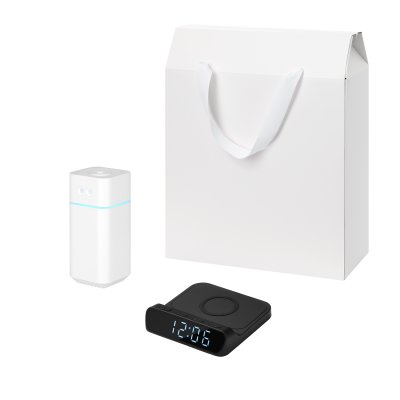 Подарочный набор Cloud NEO, Rigel, черный (увлажнитель воздуха, зарядное устройство)